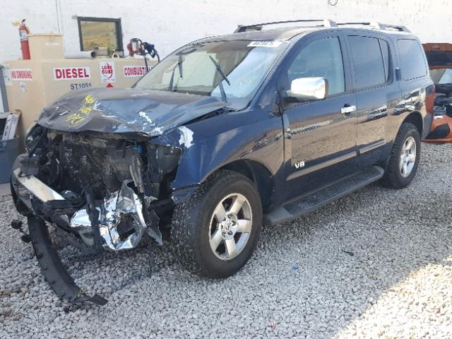 5N1AA08B56N712731 - 2006 NISSAN ARMADA SE BLUE photo 2