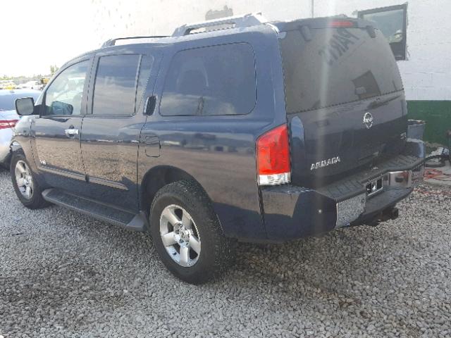 5N1AA08B56N712731 - 2006 NISSAN ARMADA SE BLUE photo 3