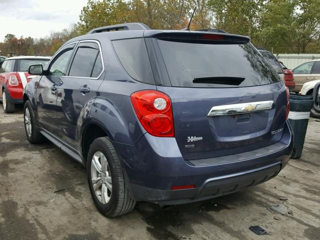 2GNFLNEKXD6356002 - 2013 CHEVROLET EQUINOX LT BLUE photo 3