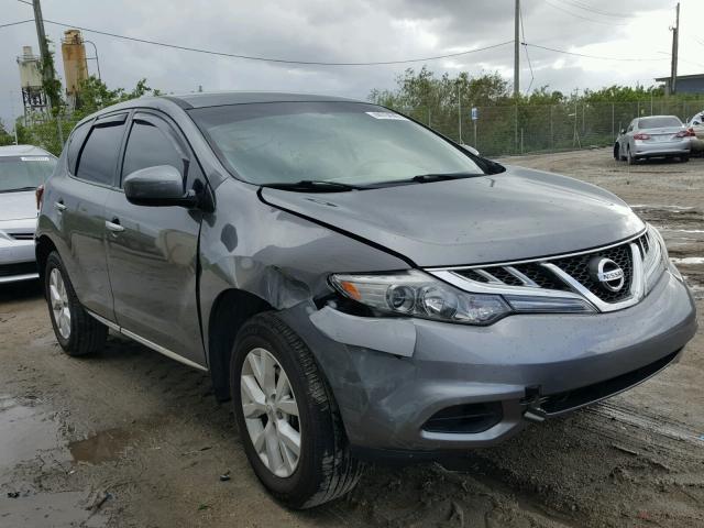 JN8AZ1MUXDW208262 - 2013 NISSAN MURANO S GRAY photo 1