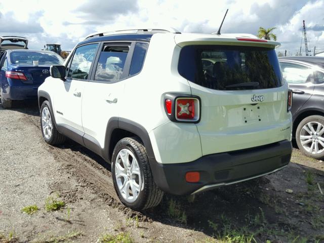 ZACCJADB0HPF57122 - 2017 JEEP RENEGADE WHITE photo 3