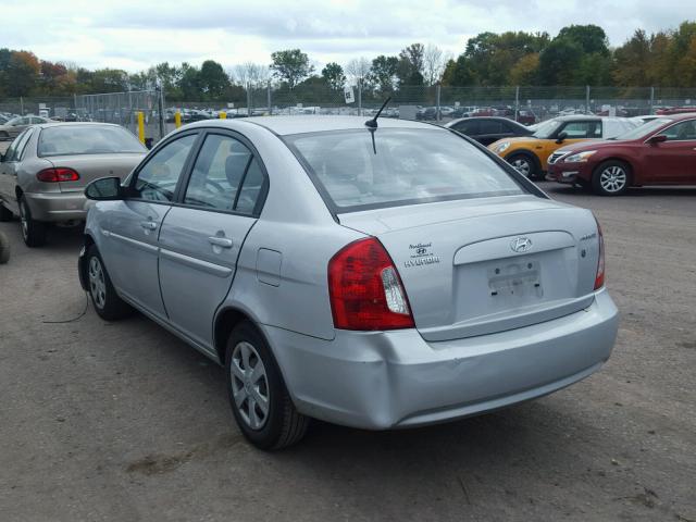 KMHCN46C57U153091 - 2007 HYUNDAI ACCENT SILVER photo 3