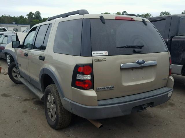 1FMEU63E96UB62825 - 2006 FORD EXPLORER X BEIGE photo 3