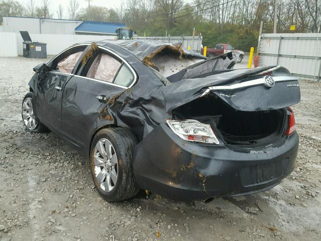 2G4GS5EV1D9169347 - 2013 BUICK REGAL PREM GRAY photo 3
