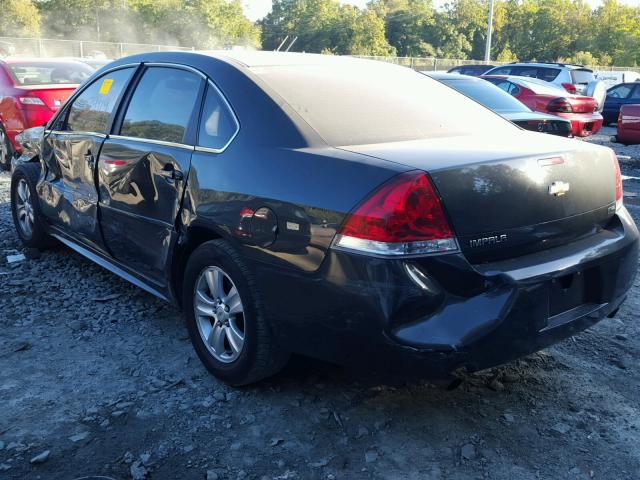 2G1WF5E32D1240761 - 2013 CHEVROLET IMPALA LS GRAY photo 3