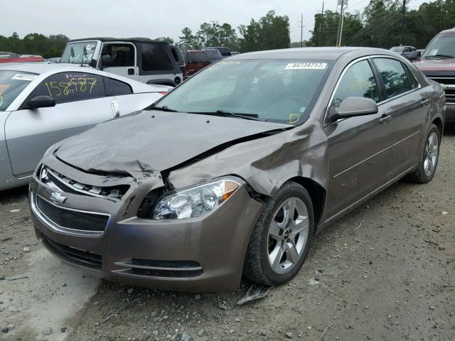 1G1ZC5E0XAF250079 - 2010 CHEVROLET MALIBU BROWN photo 2