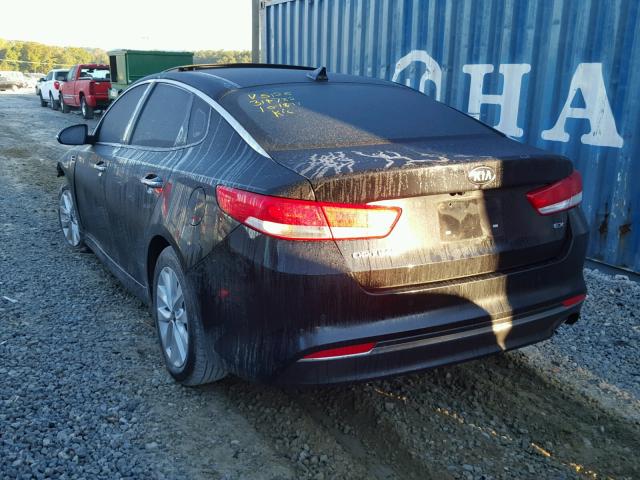 5XXGU4L33HG175126 - 2017 KIA OPTIMA EX BLACK photo 3