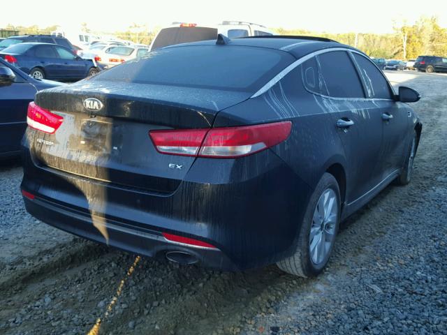 5XXGU4L33HG175126 - 2017 KIA OPTIMA EX BLACK photo 4