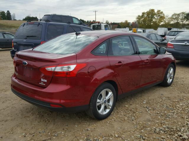 1FADP3F24DL149965 - 2013 FORD FOCUS RED photo 4