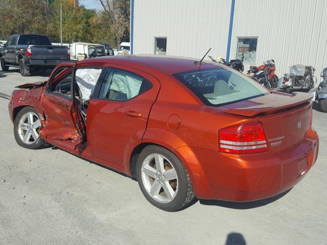 1B3LC56R88N121088 - 2008 DODGE AVENGER SX ORANGE photo 3