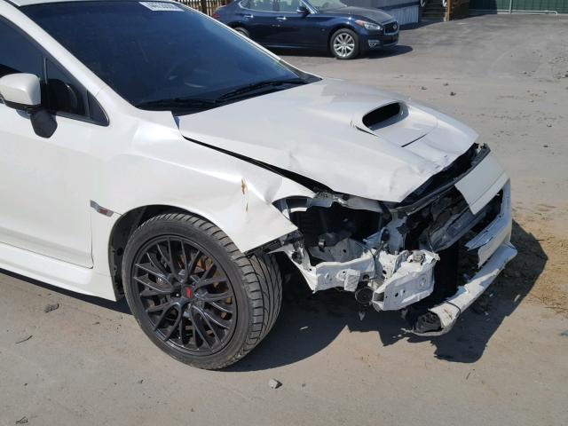 JF1VA2L63F9815575 - 2015 SUBARU WRX STI WHITE photo 9