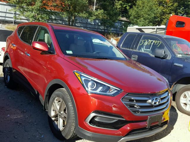 5XYZTDLB4HG492072 - 2017 HYUNDAI SANTA FE S RED photo 1