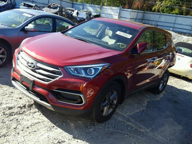 5XYZTDLB4HG492072 - 2017 HYUNDAI SANTA FE S RED photo 2