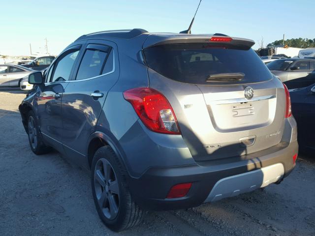 KL4CJBSB7EB538043 - 2014 BUICK ENCORE CON CHARCOAL photo 3