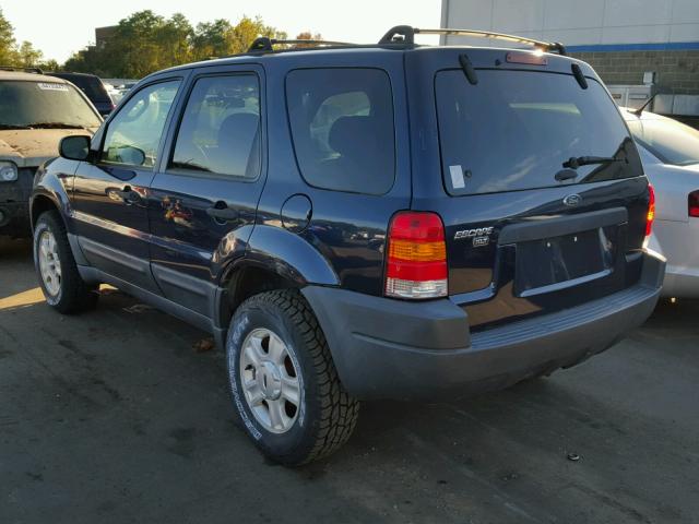 1FMCU93123KA70517 - 2003 FORD ESCAPE XLT BLUE photo 3