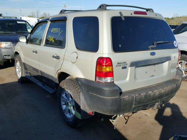 1FMCU931X5KC44854 - 2005 FORD ESCAPE XLT TAN photo 3