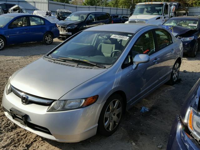 1HGFA16507L022512 - 2007 HONDA CIVIC LX SILVER photo 2