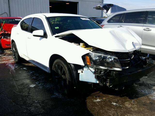 1C3CDZCB1DN655087 - 2013 DODGE AVENGER SX WHITE photo 1