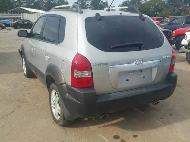 KM8JN12D37U477015 - 2007 HYUNDAI TUCSON SE SILVER photo 3