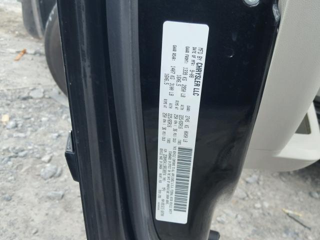 2D8HN54119R538974 - 2009 DODGE GRAND CARA BLACK photo 10