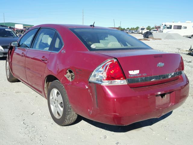 2G1WB58K169384269 - 2006 CHEVROLET IMPALA LS BURGUNDY photo 3