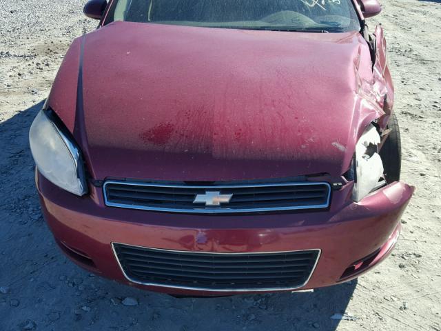 2G1WB58K169384269 - 2006 CHEVROLET IMPALA LS BURGUNDY photo 7