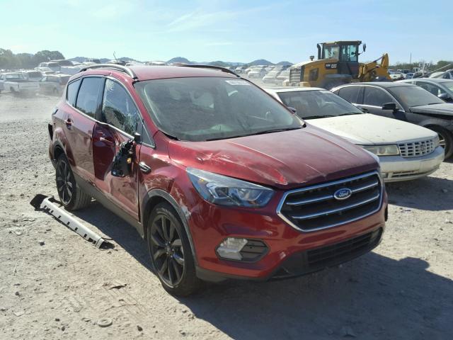 1FMCU0JD7HUA92260 - 2017 FORD ESCAPE TIT MAROON photo 1