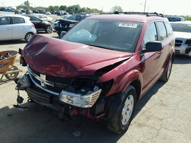 3D4PG4FB7AT257335 - 2010 DODGE JOURNEY RED photo 2