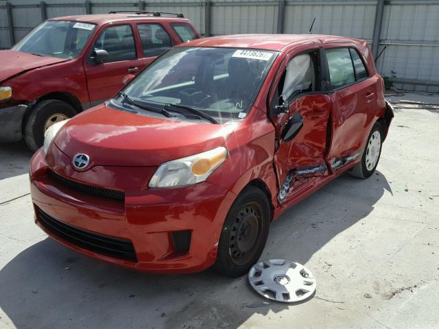 JTKKU10498J004357 - 2008 TOYOTA SCION XD RED photo 2