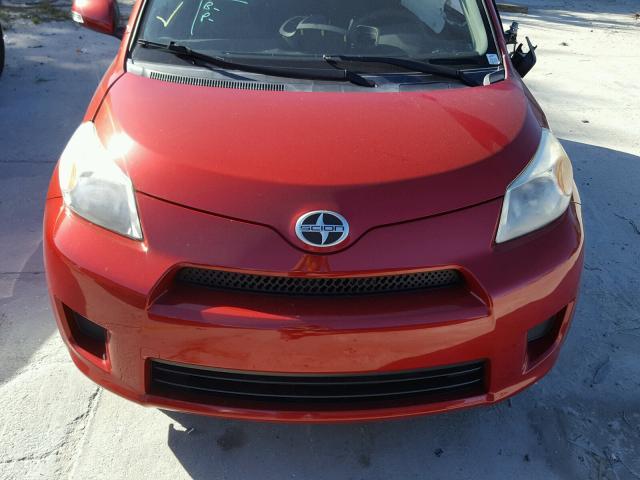 JTKKU10498J004357 - 2008 TOYOTA SCION XD RED photo 7