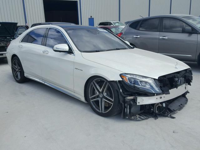 WDDUG7KB8FA133117 - 2015 MERCEDES-BENZ S 65 AMG WHITE photo 1