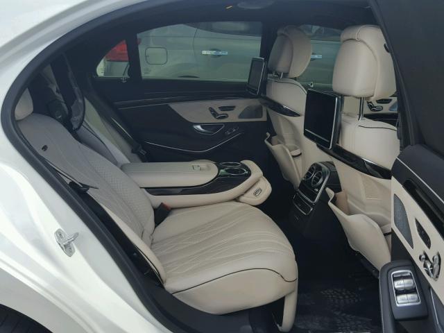 WDDUG7KB8FA133117 - 2015 MERCEDES-BENZ S 65 AMG WHITE photo 6