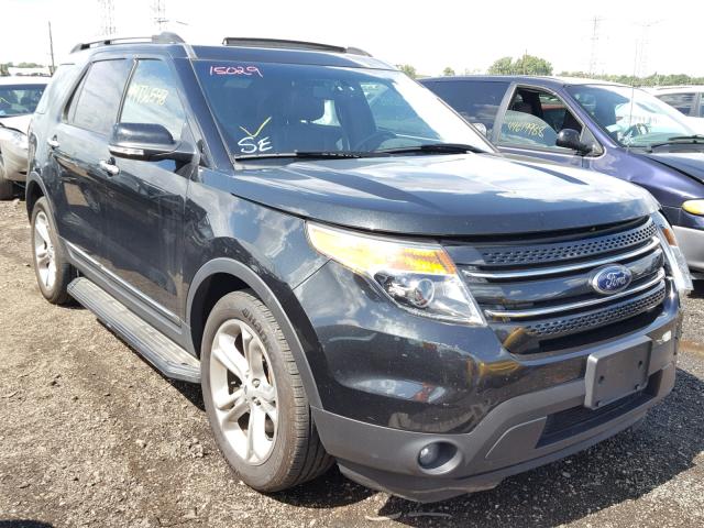 1FM5K8F85EGC24743 - 2014 FORD EXPLORER L BLACK photo 1