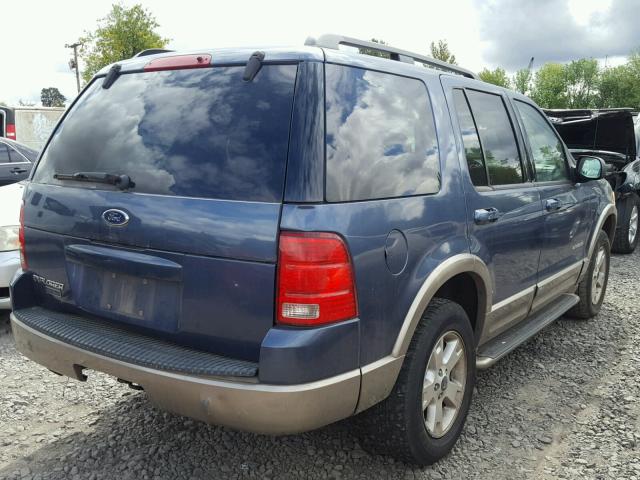 1FMZU74K14ZB35128 - 2004 FORD EXPLORER E BLUE photo 4