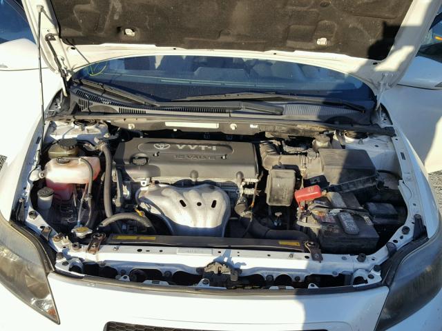 JTKDE177670213436 - 2007 TOYOTA SCION TC WHITE photo 7