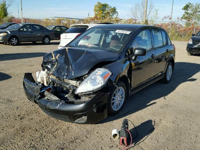 3N1BC1CP4BL453044 - 2011 NISSAN VERSA S BLACK photo 2