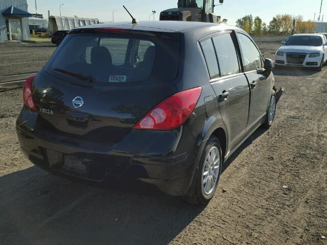 3N1BC1CP4BL453044 - 2011 NISSAN VERSA S BLACK photo 4