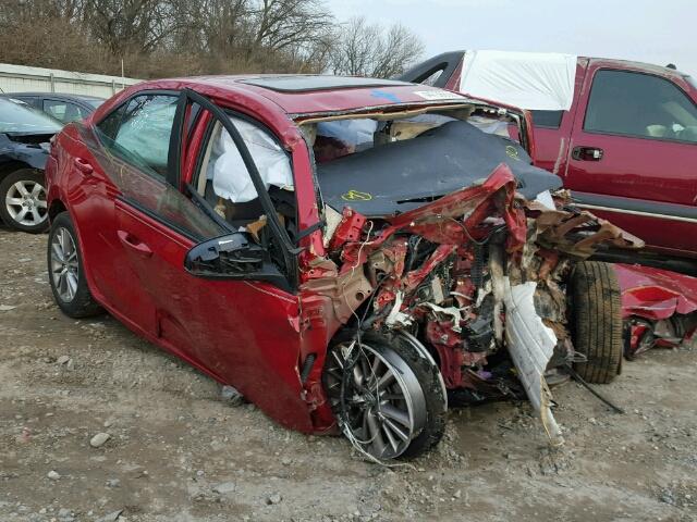 2T1BURHE1EC103894 - 2014 TOYOTA COROLLA L RED photo 1