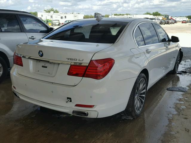 WBAKB8C5XBCY65873 - 2011 BMW 750LI WHITE photo 4