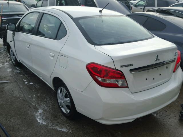 ML32F3FJ0HH002047 - 2017 MITSUBISHI MIRAGE G4 WHITE photo 3