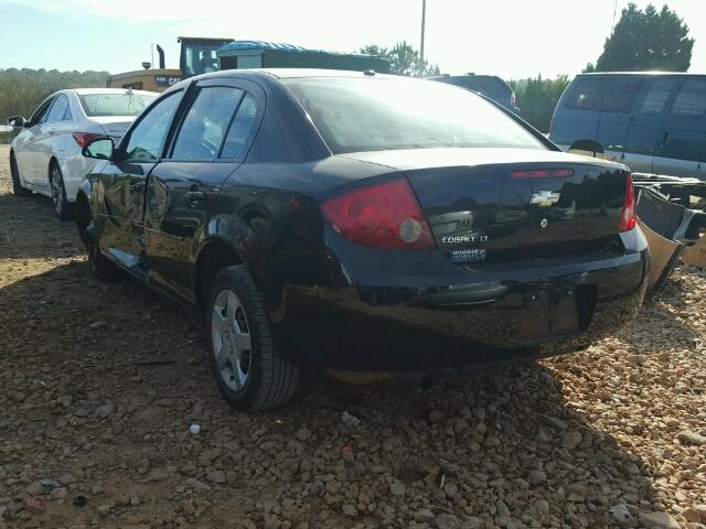 1G1AL58F187164600 - 2008 CHEVROLET COBALT LT BLACK photo 3