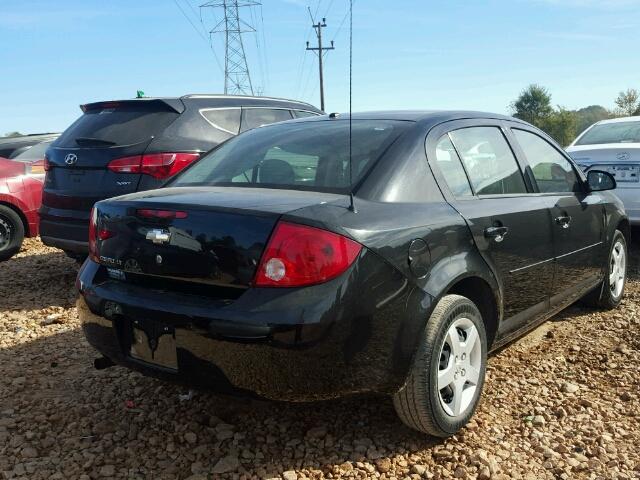 1G1AL58F187164600 - 2008 CHEVROLET COBALT LT BLACK photo 4