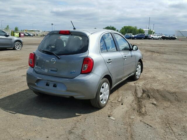 3N1CK3CP2FL267608 - 2015 NISSAN MICRA SILVER photo 4