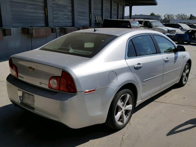 1G1ZF57589F109782 - 2009 CHEVROLET MALIBU HYB 灰色 照片 4
