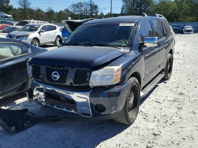 5N1AA08A26N729140 - 2006 NISSAN ARMADA SE BLUE photo 2