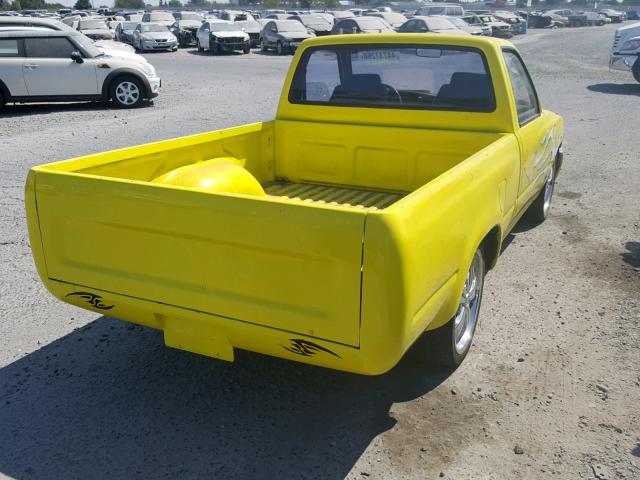 JT4RN81R1L5052104 - 1990 TOYOTA PICKUP 1/2 YELLOW photo 4