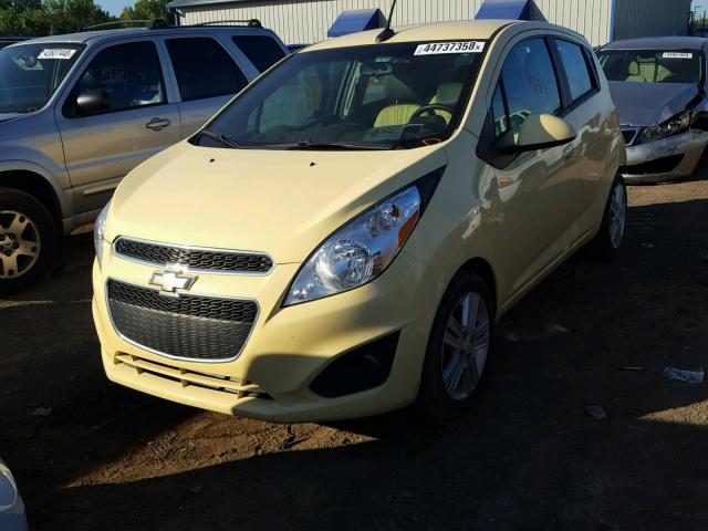 KL8CB6S94EC427105 - 2014 CHEVROLET SPARK LS YELLOW photo 2