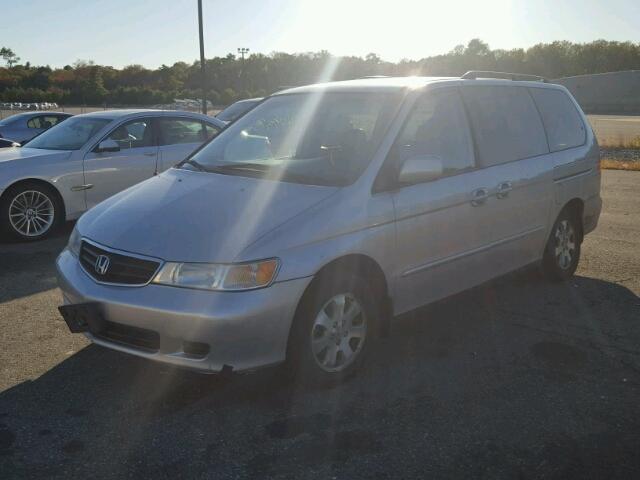 5FNRL18744B097913 - 2004 HONDA ODYSSEY EX SILVER photo 2