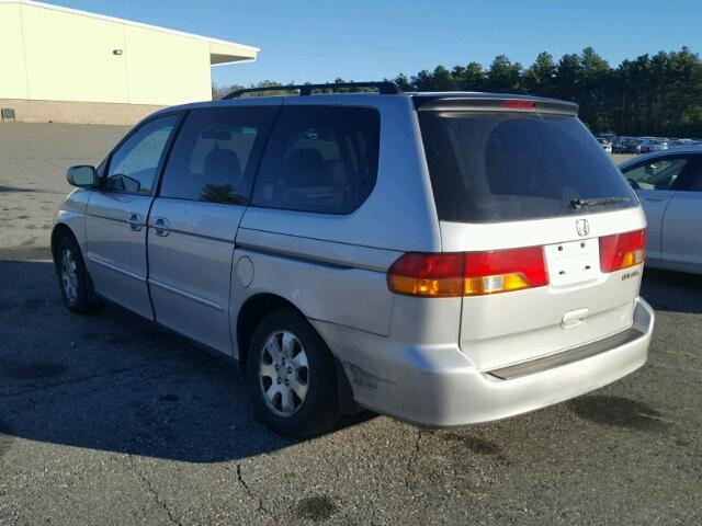 5FNRL18744B097913 - 2004 HONDA ODYSSEY EX SILVER photo 3
