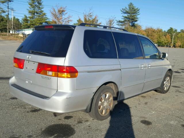 5FNRL18744B097913 - 2004 HONDA ODYSSEY EX SILVER photo 4